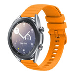 สายซิลิโคนลายจุดคลื่นสีพื้น 22mm สำหรับ Samsung Galaxy Watch3 45mm, สำหรับ Samsung Galaxy Watch 46mm, สำหรับ Samsung Gear S3 Classic, สำหรับ Samsung Gear S3 Frontier