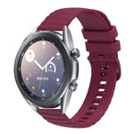 สายซิลิโคนลายจุดคลื่นสีพื้น 22mm สำหรับ Samsung Galaxy Watch3 45mm, สำหรับ Samsung Galaxy Watch 46mm, สำหรับ Samsung Gear S3 Classic, สำหรับ Samsung Gear S3 Frontier