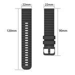 สายซิลิโคนลายจุดคลื่นสีพื้น 22mm สำหรับ Samsung Galaxy Watch3 45mm, สำหรับ Samsung Galaxy Watch 46mm, สำหรับ Samsung Gear S3 Classic, สำหรับ Samsung Gear S3 Frontier