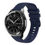 สายซิลิโคนลายจุดคลื่นสีพื้น 22mm สำหรับ Samsung Galaxy Watch3 45mm, สำหรับ Samsung Galaxy Watch 46mm, สำหรับ Samsung Gear S3 Classic, สำหรับ Samsung Gear S3 Frontier