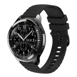 สายซิลิโคนลายจุดคลื่นสีพื้น 22mm สำหรับ Samsung Galaxy Watch3 45mm, สำหรับ Samsung Galaxy Watch 46mm, สำหรับ Samsung Gear S3 Classic, สำหรับ Samsung Gear S3 Frontier