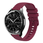 สายซิลิโคนลายจุดคลื่นสีพื้น 22mm สำหรับ Samsung Galaxy Watch3 45mm, สำหรับ Samsung Galaxy Watch 46mm, สำหรับ Samsung Gear S3 Classic, สำหรับ Samsung Gear S3 Frontier