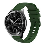 สายซิลิโคนลายจุดคลื่นสีพื้น 22mm สำหรับ Samsung Galaxy Watch3 45mm, สำหรับ Samsung Galaxy Watch 46mm, สำหรับ Samsung Gear S3 Classic, สำหรับ Samsung Gear S3 Frontier