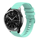 สายซิลิโคนลายจุดคลื่นสีพื้น 22mm สำหรับ Samsung Galaxy Watch3 45mm, สำหรับ Samsung Galaxy Watch 46mm, สำหรับ Samsung Gear S3 Classic, สำหรับ Samsung Gear S3 Frontier