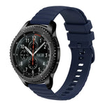 สายซิลิโคนลายจุดคลื่นสีพื้น 22mm สำหรับ Samsung Galaxy Watch3 45mm, สำหรับ Samsung Galaxy Watch 46mm, สำหรับ Samsung Gear S3 Classic, สำหรับ Samsung Gear S3 Frontier