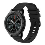 สายซิลิโคนลายจุดคลื่นสีพื้น 22mm สำหรับ Samsung Galaxy Watch3 45mm, สำหรับ Samsung Galaxy Watch 46mm, สำหรับ Samsung Gear S3 Classic, สำหรับ Samsung Gear S3 Frontier