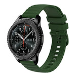 สายซิลิโคนลายจุดคลื่นสีพื้น 22mm สำหรับ Samsung Galaxy Watch3 45mm, สำหรับ Samsung Galaxy Watch 46mm, สำหรับ Samsung Gear S3 Classic, สำหรับ Samsung Gear S3 Frontier