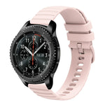 สายซิลิโคนลายจุดคลื่นสีพื้น 22mm สำหรับ Samsung Galaxy Watch3 45mm, สำหรับ Samsung Galaxy Watch 46mm, สำหรับ Samsung Gear S3 Classic, สำหรับ Samsung Gear S3 Frontier