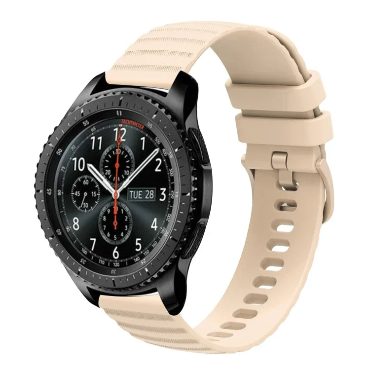 สายซิลิโคนลายจุดคลื่นสีพื้น 22mm สำหรับ Samsung Galaxy Watch3 45mm, สำหรับ Samsung Galaxy Watch 46mm, สำหรับ Samsung Gear S3 Classic, สำหรับ Samsung Gear S3 Frontier