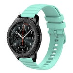 สายซิลิโคนลายจุดคลื่นสีพื้น 22mm สำหรับ Samsung Galaxy Watch3 45mm, สำหรับ Samsung Galaxy Watch 46mm, สำหรับ Samsung Gear S3 Classic, สำหรับ Samsung Gear S3 Frontier