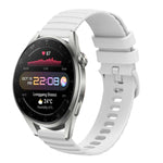 22mm Wavy Dot Pattern Solid Color Silicone Watch Band, For Huawei Watch 3 Pro New