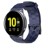 สายรัดนาฬิกาซิลิโคนลายฟุตบอลสีพื้นขนาด 20 มม., สำหรับ Samsung Galaxy Watch Active 2 ขนาด 44 มม., สำหรับ Samsung Galaxy Watch ขนาด 42 มม.