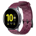 สายรัดนาฬิกาซิลิโคนลายฟุตบอลสีพื้นขนาด 20 มม., สำหรับ Samsung Galaxy Watch Active 2 ขนาด 44 มม., สำหรับ Samsung Galaxy Watch ขนาด 42 มม.