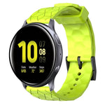 สายรัดนาฬิกาซิลิโคนลายฟุตบอลสีพื้นขนาด 20 มม., สำหรับ Samsung Galaxy Watch Active 2 ขนาด 44 มม., สำหรับ Samsung Galaxy Watch ขนาด 42 มม.