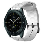 สายรัดนาฬิกาซิลิโคนลายฟุตบอลสีพื้นขนาด 20 มม., สำหรับ Samsung Galaxy Watch Active 2 ขนาด 44 มม., สำหรับ Samsung Galaxy Watch ขนาด 42 มม.