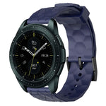 สายรัดนาฬิกาซิลิโคนลายฟุตบอลสีพื้นขนาด 20 มม., สำหรับ Samsung Galaxy Watch Active 2 ขนาด 44 มม., สำหรับ Samsung Galaxy Watch ขนาด 42 มม.
