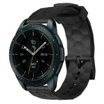 สายรัดนาฬิกาซิลิโคนลายฟุตบอลสีพื้นขนาด 20 มม., สำหรับ Samsung Galaxy Watch Active 2 ขนาด 44 มม., สำหรับ Samsung Galaxy Watch ขนาด 42 มม.