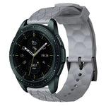 สายรัดนาฬิกาซิลิโคนลายฟุตบอลสีพื้นขนาด 20 มม., สำหรับ Samsung Galaxy Watch Active 2 ขนาด 44 มม., สำหรับ Samsung Galaxy Watch ขนาด 42 มม.