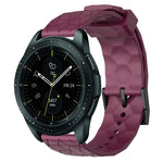สายรัดนาฬิกาซิลิโคนลายฟุตบอลสีพื้นขนาด 20 มม., สำหรับ Samsung Galaxy Watch Active 2 ขนาด 44 มม., สำหรับ Samsung Galaxy Watch ขนาด 42 มม.