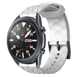 สายรัดนาฬิกาซิลิโคนลายฟุตบอลสีพื้นขนาด 22 มม., สำหรับ Samsung Galaxy Watch3 ขนาด 45 มม., สำหรับ Samsung Galaxy Watch ขนาด 46 มม., สำหรับ Samsung Gear S3 Classic, สำหรับ Samsung Gear S3 Frontier