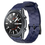 สายรัดนาฬิกาซิลิโคนลายฟุตบอลสีพื้นขนาด 22 มม., สำหรับ Samsung Galaxy Watch3 ขนาด 45 มม., สำหรับ Samsung Galaxy Watch ขนาด 46 มม., สำหรับ Samsung Gear S3 Classic, สำหรับ Samsung Gear S3 Frontier