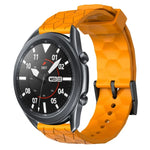 สายรัดนาฬิกาซิลิโคนลายฟุตบอลสีพื้นขนาด 22 มม., สำหรับ Samsung Galaxy Watch3 ขนาด 45 มม., สำหรับ Samsung Galaxy Watch ขนาด 46 มม., สำหรับ Samsung Gear S3 Classic, สำหรับ Samsung Gear S3 Frontier