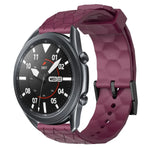 สายรัดนาฬิกาซิลิโคนลายฟุตบอลสีพื้นขนาด 22 มม., สำหรับ Samsung Galaxy Watch3 ขนาด 45 มม., สำหรับ Samsung Galaxy Watch ขนาด 46 มม., สำหรับ Samsung Gear S3 Classic, สำหรับ Samsung Gear S3 Frontier