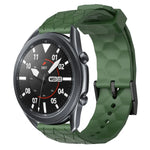 สายรัดนาฬิกาซิลิโคนลายฟุตบอลสีพื้นขนาด 22 มม., สำหรับ Samsung Galaxy Watch3 ขนาด 45 มม., สำหรับ Samsung Galaxy Watch ขนาด 46 มม., สำหรับ Samsung Gear S3 Classic, สำหรับ Samsung Gear S3 Frontier