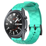 สายรัดนาฬิกาซิลิโคนลายฟุตบอลสีพื้นขนาด 22 มม., สำหรับ Samsung Galaxy Watch3 ขนาด 45 มม., สำหรับ Samsung Galaxy Watch ขนาด 46 มม., สำหรับ Samsung Gear S3 Classic, สำหรับ Samsung Gear S3 Frontier