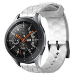 สายรัดนาฬิกาซิลิโคนลายฟุตบอลสีพื้นขนาด 22 มม., สำหรับ Samsung Galaxy Watch3 ขนาด 45 มม., สำหรับ Samsung Galaxy Watch ขนาด 46 มม., สำหรับ Samsung Gear S3 Classic, สำหรับ Samsung Gear S3 Frontier