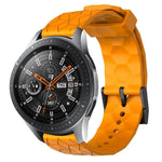 สายรัดนาฬิกาซิลิโคนลายฟุตบอลสีพื้นขนาด 22 มม., สำหรับ Samsung Galaxy Watch3 ขนาด 45 มม., สำหรับ Samsung Galaxy Watch ขนาด 46 มม., สำหรับ Samsung Gear S3 Classic, สำหรับ Samsung Gear S3 Frontier