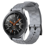 สายรัดนาฬิกาซิลิโคนลายฟุตบอลสีพื้นขนาด 22 มม., สำหรับ Samsung Galaxy Watch3 ขนาด 45 มม., สำหรับ Samsung Galaxy Watch ขนาด 46 มม., สำหรับ Samsung Gear S3 Classic, สำหรับ Samsung Gear S3 Frontier