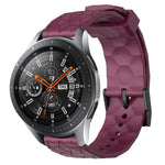 สายรัดนาฬิกาซิลิโคนลายฟุตบอลสีพื้นขนาด 22 มม., สำหรับ Samsung Galaxy Watch3 ขนาด 45 มม., สำหรับ Samsung Galaxy Watch ขนาด 46 มม., สำหรับ Samsung Gear S3 Classic, สำหรับ Samsung Gear S3 Frontier