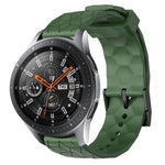 สายรัดนาฬิกาซิลิโคนลายฟุตบอลสีพื้นขนาด 22 มม., สำหรับ Samsung Galaxy Watch3 ขนาด 45 มม., สำหรับ Samsung Galaxy Watch ขนาด 46 มม., สำหรับ Samsung Gear S3 Classic, สำหรับ Samsung Gear S3 Frontier
