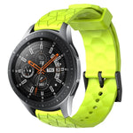 สายรัดนาฬิกาซิลิโคนลายฟุตบอลสีพื้นขนาด 22 มม., สำหรับ Samsung Galaxy Watch3 ขนาด 45 มม., สำหรับ Samsung Galaxy Watch ขนาด 46 มม., สำหรับ Samsung Gear S3 Classic, สำหรับ Samsung Gear S3 Frontier