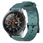 สายรัดนาฬิกาซิลิโคนลายฟุตบอลสีพื้นขนาด 22 มม., สำหรับ Samsung Galaxy Watch3 ขนาด 45 มม., สำหรับ Samsung Galaxy Watch ขนาด 46 มม., สำหรับ Samsung Gear S3 Classic, สำหรับ Samsung Gear S3 Frontier