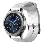 สายรัดนาฬิกาซิลิโคนลายฟุตบอลสีพื้นขนาด 22 มม., สำหรับ Samsung Galaxy Watch3 ขนาด 45 มม., สำหรับ Samsung Galaxy Watch ขนาด 46 มม., สำหรับ Samsung Gear S3 Classic, สำหรับ Samsung Gear S3 Frontier