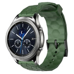สายรัดนาฬิกาซิลิโคนลายฟุตบอลสีพื้นขนาด 22 มม., สำหรับ Samsung Galaxy Watch3 ขนาด 45 มม., สำหรับ Samsung Galaxy Watch ขนาด 46 มม., สำหรับ Samsung Gear S3 Classic, สำหรับ Samsung Gear S3 Frontier