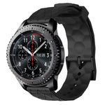 สายรัดนาฬิกาซิลิโคนลายฟุตบอลสีพื้นขนาด 22 มม., สำหรับ Samsung Galaxy Watch3 ขนาด 45 มม., สำหรับ Samsung Galaxy Watch ขนาด 46 มม., สำหรับ Samsung Gear S3 Classic, สำหรับ Samsung Gear S3 Frontier