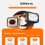 นาฬิกาอัจฉริยะหน้าจอสี S8 Ultra 1.81 นิ้ว รองรับการตรวจวัดอัตราการเต้นหัวใจ/ความดันโลหิต