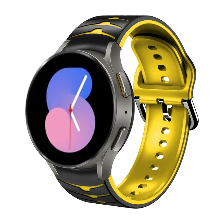 Curved Texture Silicone Watch Band, For Samsung Galaxy Watch 5 44mm, For Samsung Galaxy Watch 5 40mm, For Samsung Galaxy Watch 5 Pro 45mm