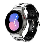 Curved Texture Silicone Watch Band, For Samsung Galaxy Watch 5 44mm, For Samsung Galaxy Watch 5 40mm, For Samsung Galaxy Watch 5 Pro 45mm