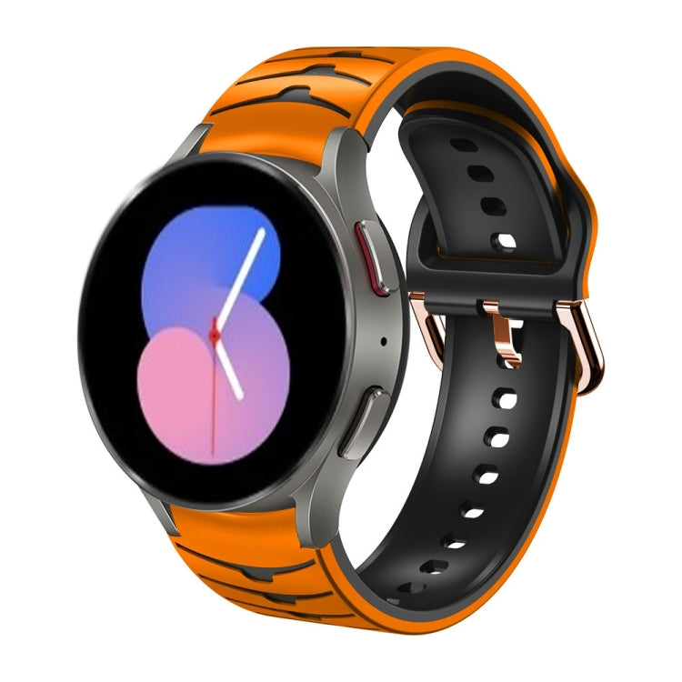 Curved Texture Silicone Watch Band, For Samsung Galaxy Watch 5 44mm, For Samsung Galaxy Watch 5 40mm, For Samsung Galaxy Watch 5 Pro 45mm