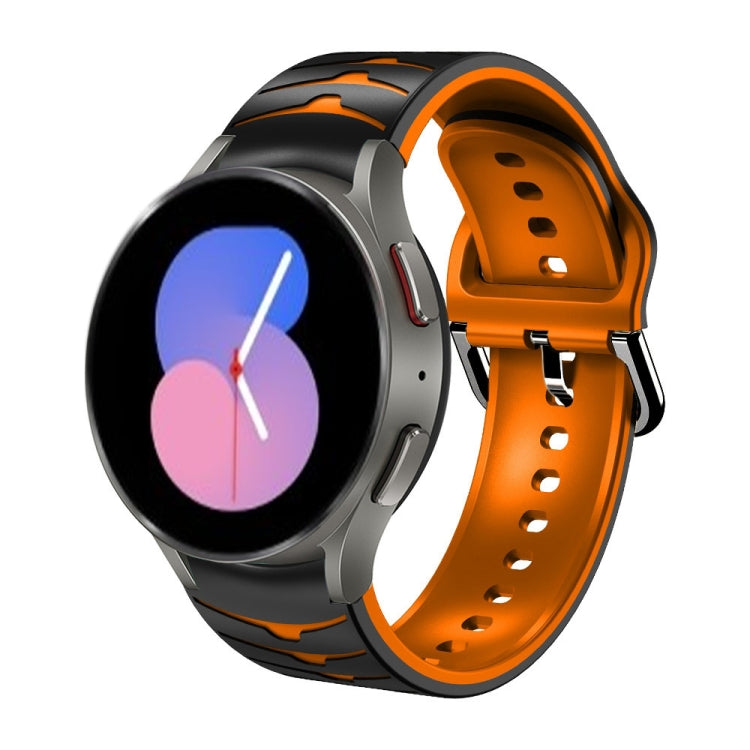 Curved Texture Silicone Watch Band, For Samsung Galaxy Watch 5 44mm, For Samsung Galaxy Watch 5 40mm, For Samsung Galaxy Watch 5 Pro 45mm