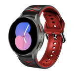 Curved Texture Silicone Watch Band, For Samsung Galaxy Watch 5 44mm, For Samsung Galaxy Watch 5 40mm, For Samsung Galaxy Watch 5 Pro 45mm