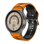 Curved Texture Silicone Watch Band, For Samsung Galaxy Watch 5 44mm, For Samsung Galaxy Watch 5 40mm, For Samsung Galaxy Watch 5 Pro 45mm