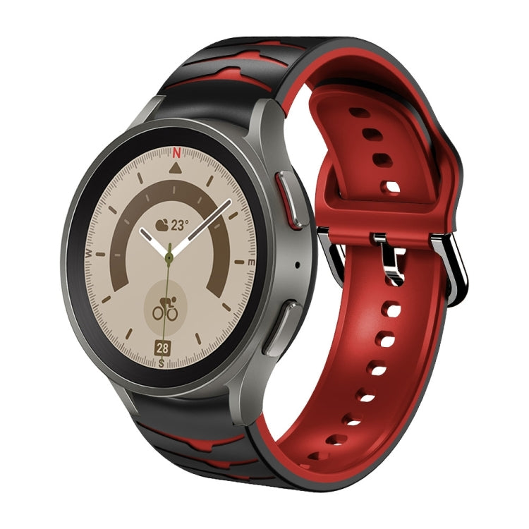 Curved Texture Silicone Watch Band, For Samsung Galaxy Watch 5 44mm, For Samsung Galaxy Watch 5 40mm, For Samsung Galaxy Watch 5 Pro 45mm