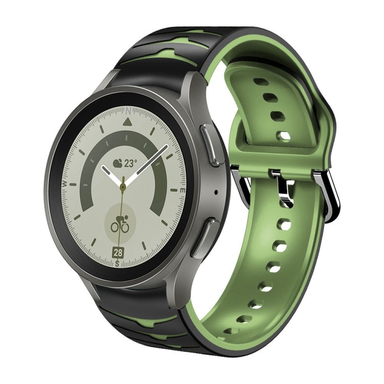 Curved Texture Silicone Watch Band, For Samsung Galaxy Watch 5 44mm, For Samsung Galaxy Watch 5 40mm, For Samsung Galaxy Watch 5 Pro 45mm