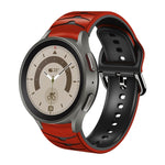 Curved Texture Silicone Watch Band, For Samsung Galaxy Watch 5 44mm, For Samsung Galaxy Watch 5 40mm, For Samsung Galaxy Watch 5 Pro 45mm