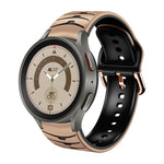 Curved Texture Silicone Watch Band, For Samsung Galaxy Watch 5 44mm, For Samsung Galaxy Watch 5 40mm, For Samsung Galaxy Watch 5 Pro 45mm